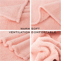 2 Blankets, Dog Cat Pet Blanket, Soft Warm Fleece, for Puppy - Lavender+pink / 40"L x 32"W, 2/Pack - image 4