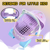 SULIFEEL Kids Adjustable Quad Roller Skates for Girls and Boys – Fun for Kids & Family - Mermaid Purple - image 4