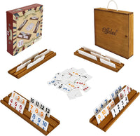 Offelec Double Six Dominoes Set - Poker Suit Rummy Game