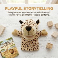 Animal Hand Puppets for Kids - New Leopard - image 3