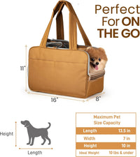 Cute Small Dog Purse Carrier, Cotton Padded Interior - image 2