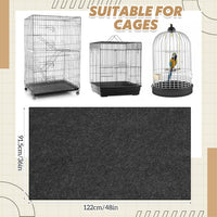Nuanchu 48 x 48 Inch Large Bird Cage Mat - 48"L x 36"W - image 2
