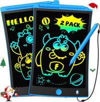 TEKFUN 2 Pack LCD Writing Tablet with Stylus - Blue+2pack / 8.5 inch