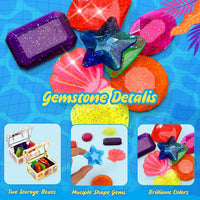 MARFOREVER diving gems pool toys, 15 colorful acrylic diamonds in two sizes - view 16