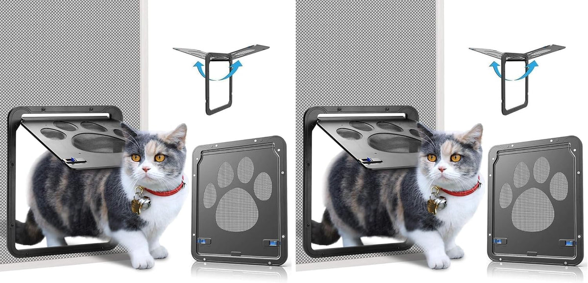 Ownpets Magnetic Cat Screen Door - Small (Pack of 2)