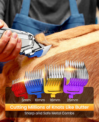 oneisall Dog Clippers for Grooming Thick Heavy Coats – Essentials for Dogs - Silver Pro Dog Clipper - image 2