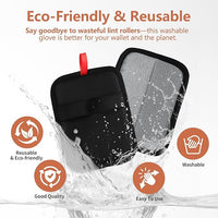 Pet Hair Removal Glove – Upgraded Electrostatic Pet Hair Remover Gloves for Cats & Dogs (Black, L)