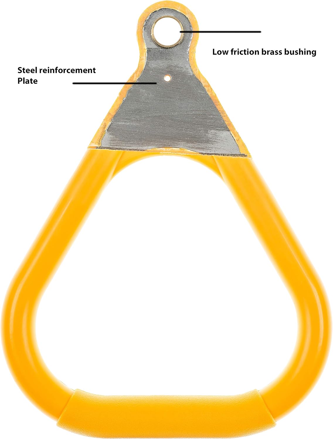 Safe Kidz 18-inch trapeze swing bar with rings and 48-inch heavy duty chain in green - view 3