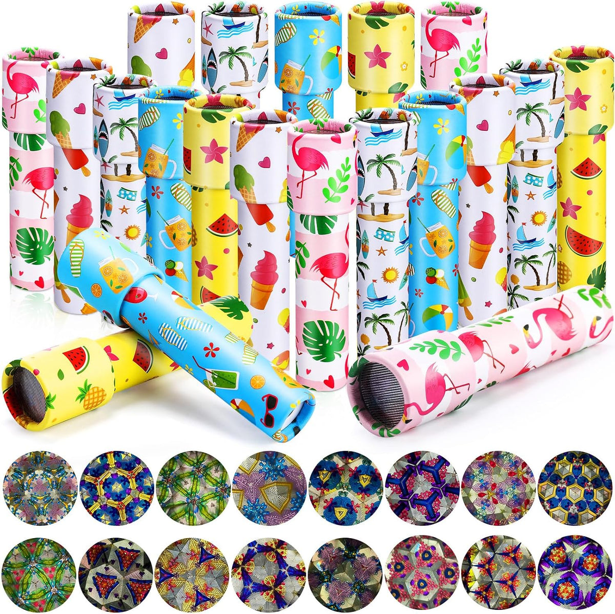 Chivao 20 Pcs Classic Kaleidoscopes Educational Toys for Party Favors - Summer