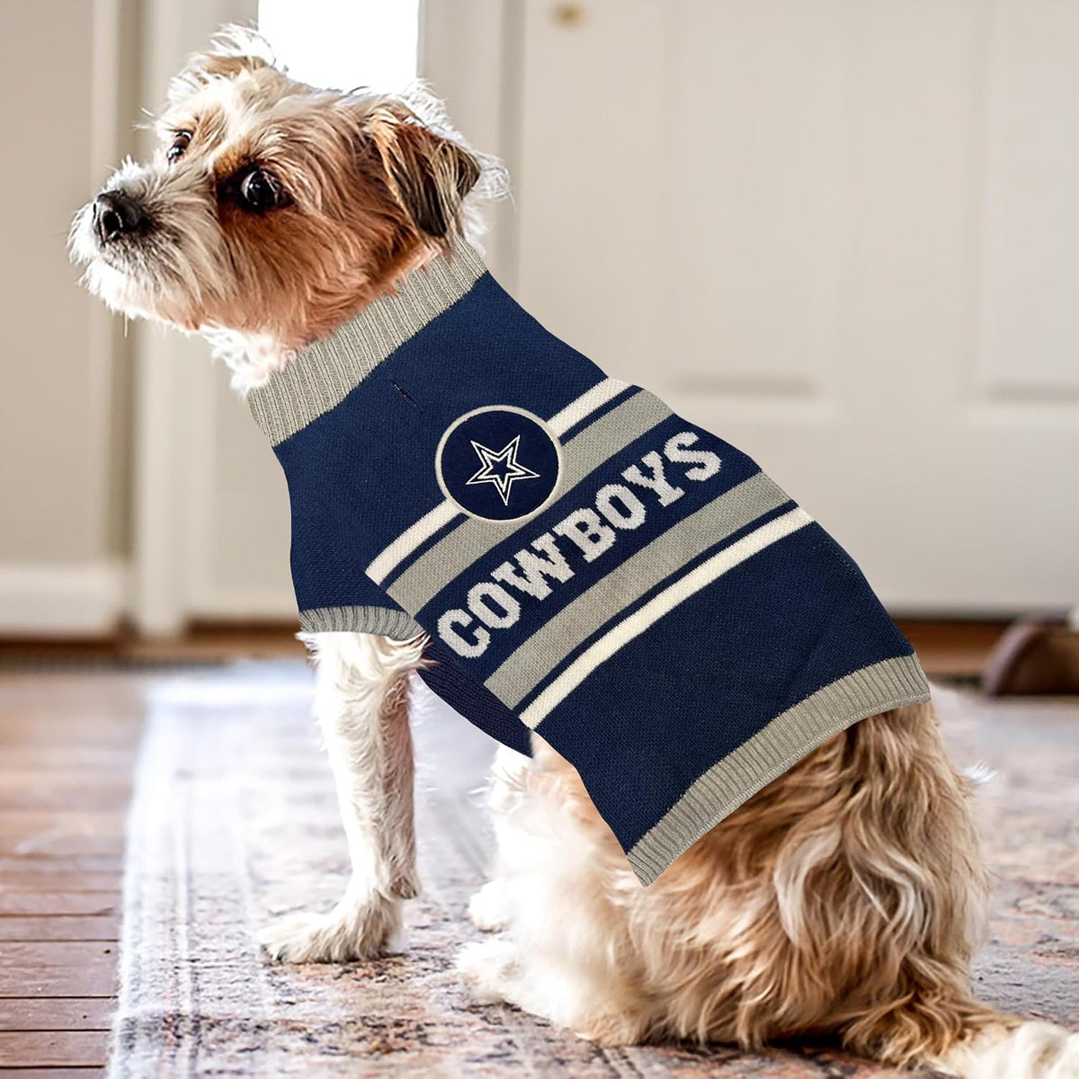 Pets First NFL Chicago Bears Dog Sweater - X-Large / Dallas Cowboys - image 4