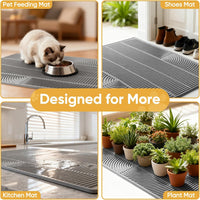 XXL Cat Litter Mat, Large Silicone Waterproof Mat - 1 Count (Pack of 1) / Pink - image 4