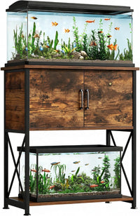 5-10 Gallon Fish Tank Stand - Rustic Brown / 20-29 Gallon