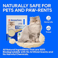 HoneyCare Cassava Cat Litter | Natural Cassava Formula | Fast Clumping & Odor Control | Low Dust & Eco-Friendly | 6 lbs