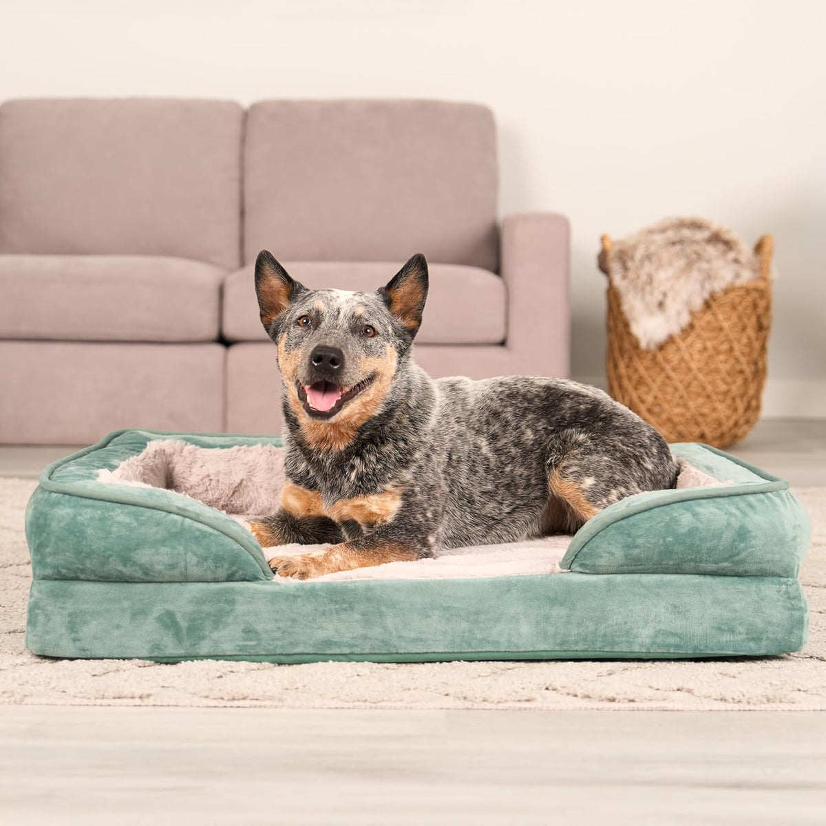 FurHaven Cooling Gel Dog Bed for Large Dogs - Medium / Celadon Green - image 3