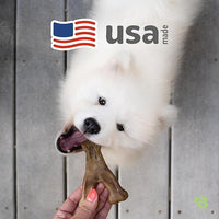 Benebone Wishbone Durable Dog Chew Toy for Aggressive Chewers, Real Bacon, Made in USA, Tiny