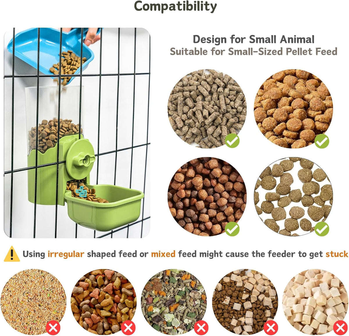 Automatic Pet Food Water Dispenser - Green - image 3
