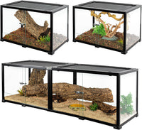 REPTIZOO 84 Gallon Large Reptile Terrarium Extra-Long 60" x 18" x 18" - 60" x 18" x 18"