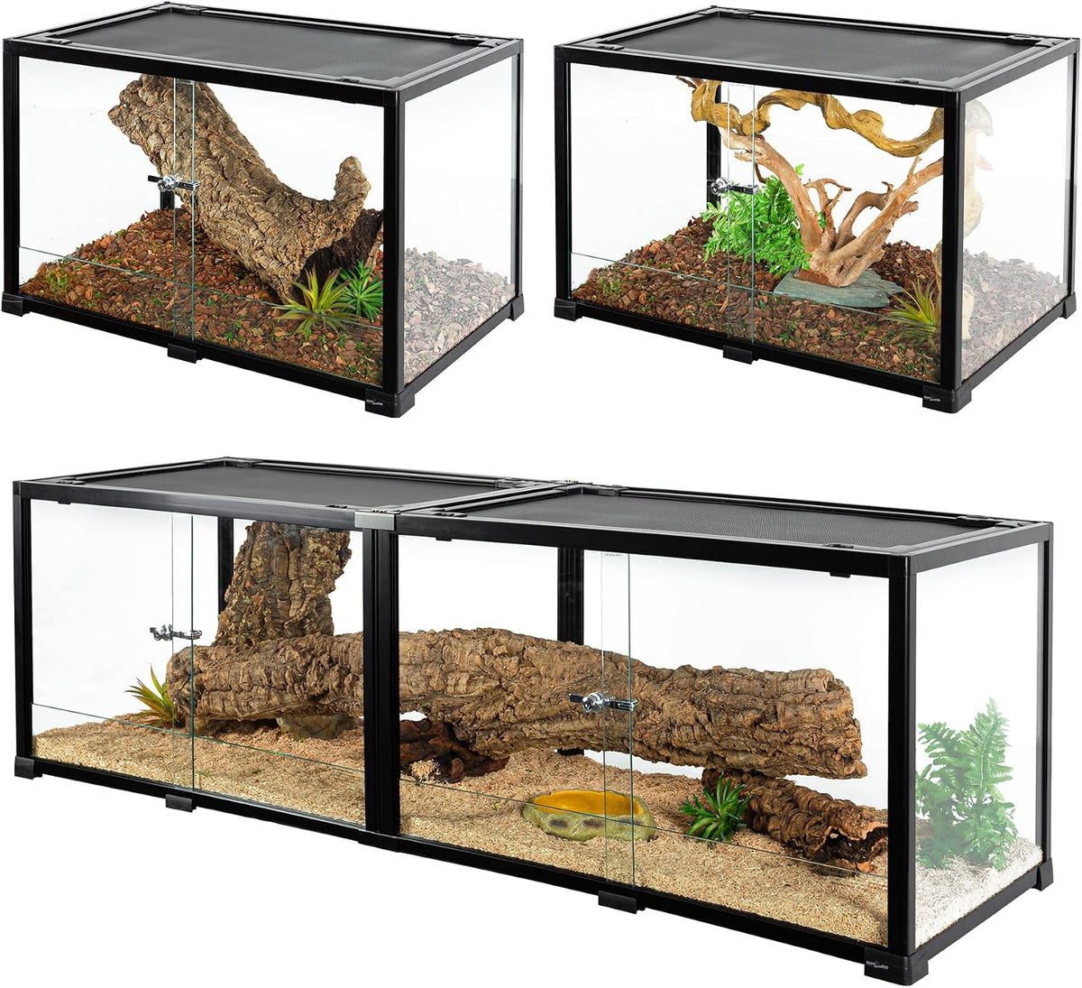 REPTIZOO 84 Gallon Large Reptile Terrarium Extra-Long 60" x 18" x 18" - 60" x 18" x 18"