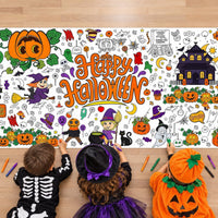 OHOME Halloween Giant Coloring Poster/Tablecloth-Halloween Crafts - Halloween