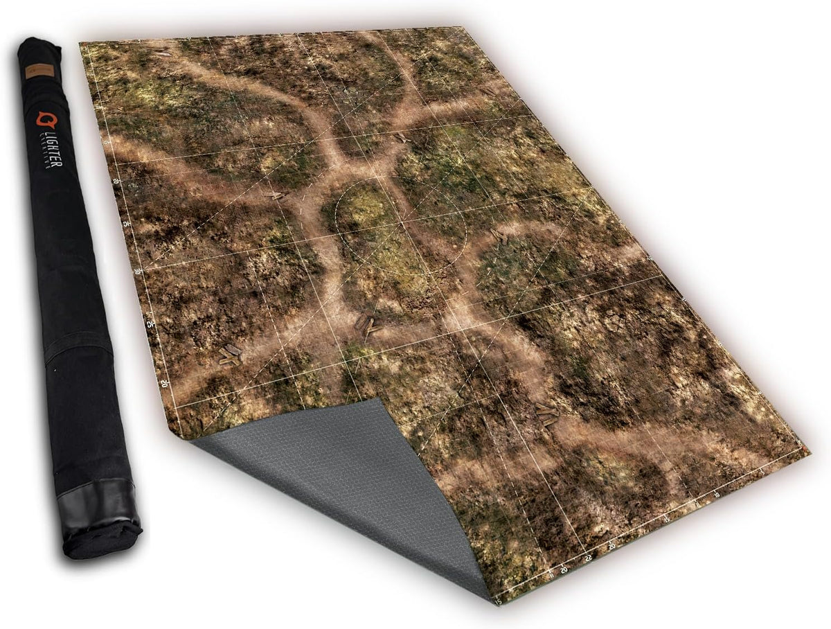 Lighter Creative 44 x 60 gridded WH40K battle mat, Iron Underhive print