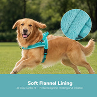 No Pull Dog Harness for Small Dogs, Soft Flannel Padded, XS - L:chest 27-33" / Teal - image 2
