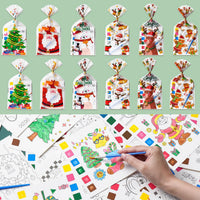 Cracoring 24 pack Halloween paint with water party favors with treat bags and brushes - view 4