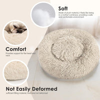 Hoewina Dog & Cat Bed for Indoor Cats - Light Brown / 24.0"L x 24.0"W x 8.0"Th - image 4
