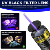 DARKBEAM UV Flashlight 395nm LED Black Light Woods Lamp Ultraviolet - UV 365nm(bluish) / Mini (V82) - image 4
