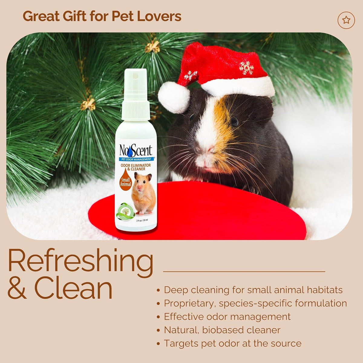 No Scent Small Animal Guinea Pig Cage Cleaner - 8 Fl Oz (Pack of 1) - image 2