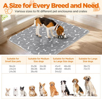 Washable Pee Pads for Dogs, 18"x24" - Gray / 36*41 Inch (Pack of 2) - image 2