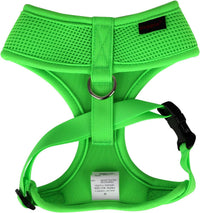 Puppia Soft Harness A - M Over-The-Head Soft Mesh Harness Neon Pink – Essentials for Dogs - X-Large / GREEN - image 2