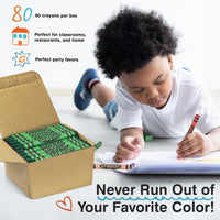 Lucky Art white crayons bulk refill pack, 80 regular size wrapped crayons - view 24