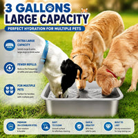 3 Gallon Large Water Bowl for Dogs - 1 Bowl / 3 Gallons - image 4