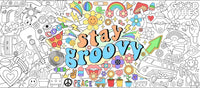 Dvbonike Jumbo Mandala Coloring Poster Giant Flower DIY Drawing Paper - Groovy