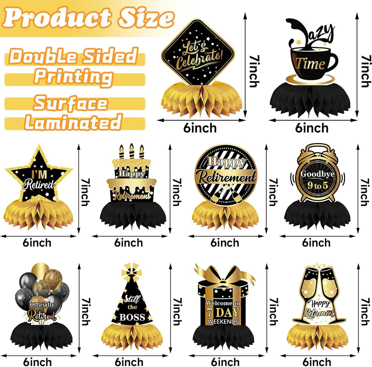 10 Pcs Retirement Party Decorations - Retirement Style - image 2