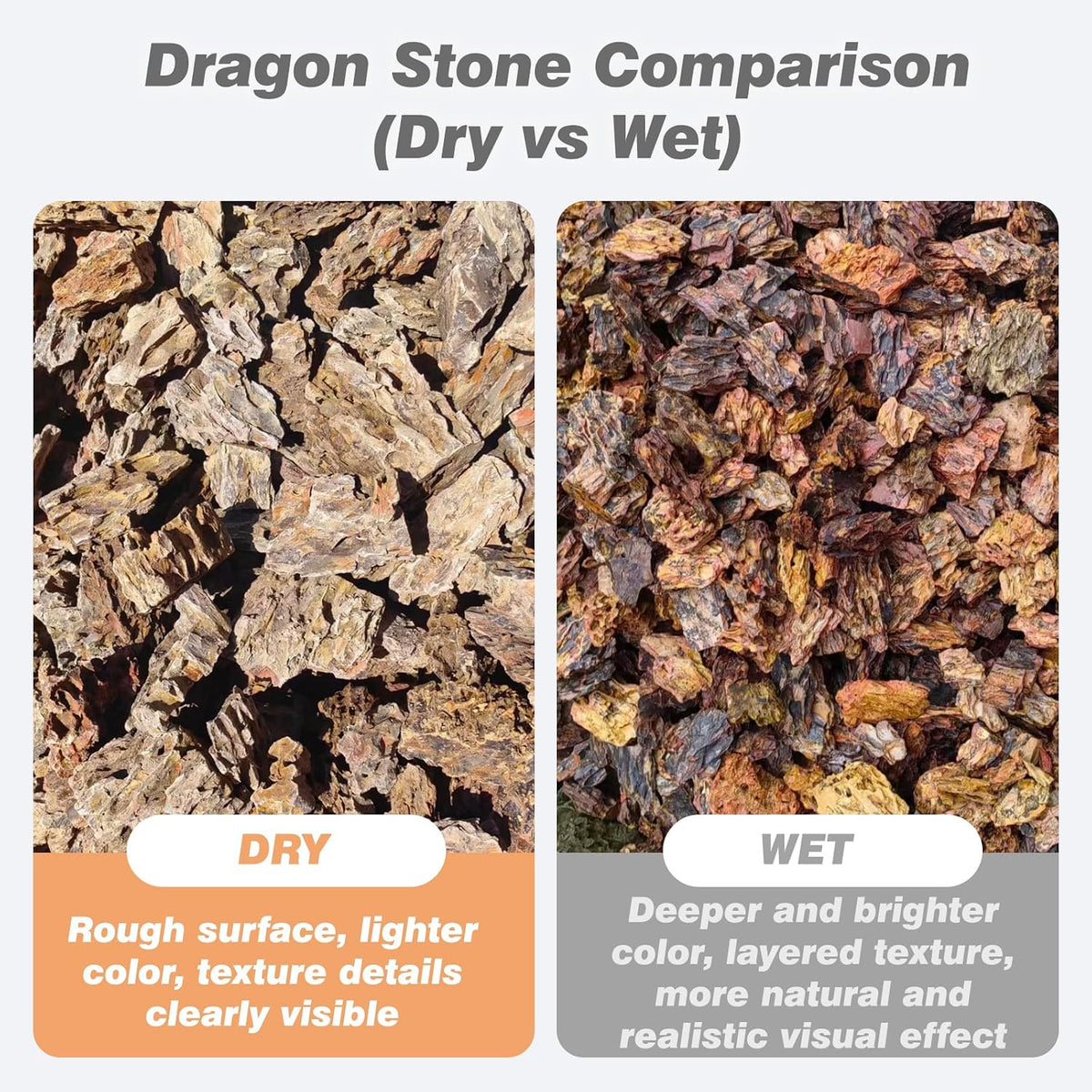 Aquarium Rock Dragon Stones 5lb Natural Rock for Fish Tank - 5LB(2-4 inches) - image 2