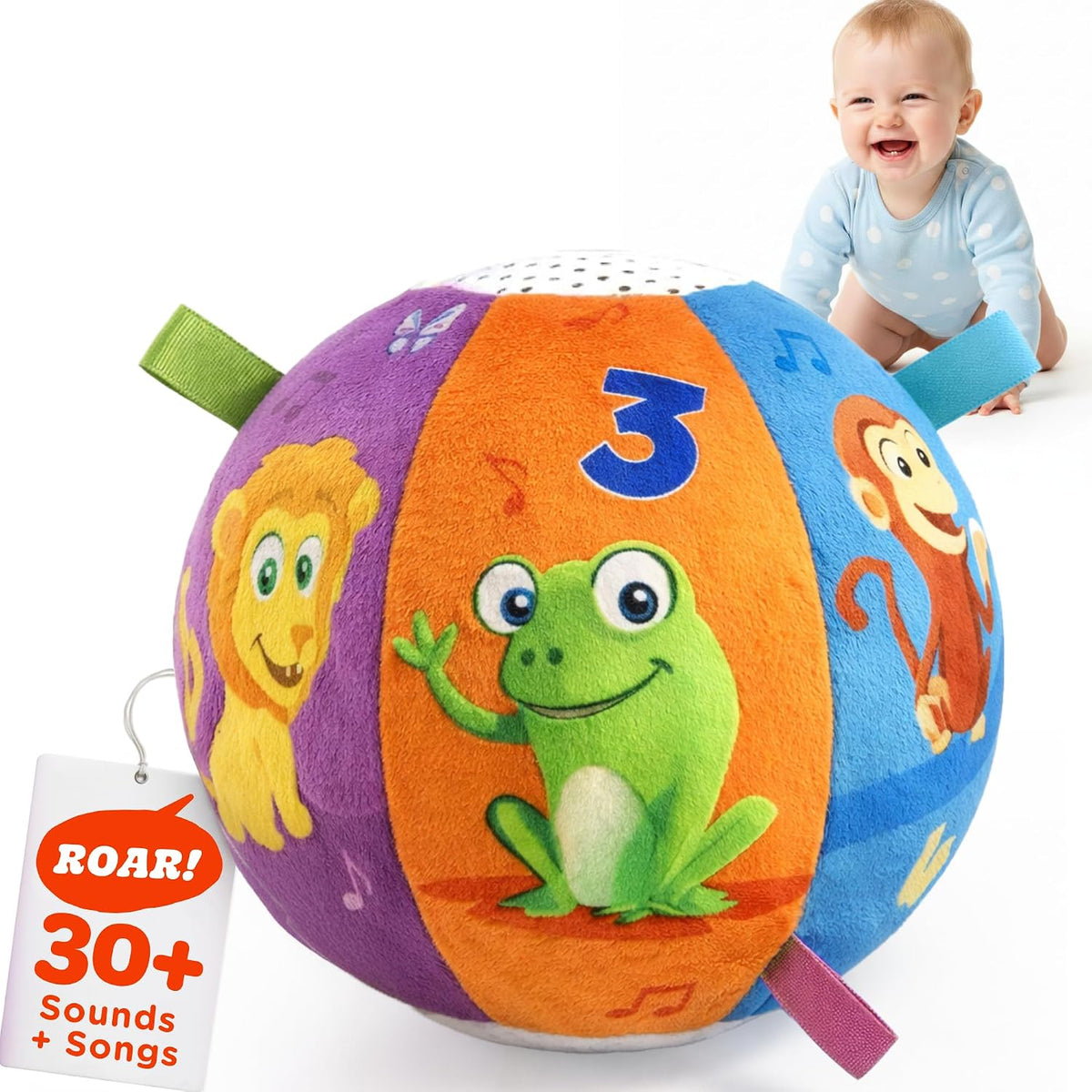 Move2Play, Interactive Baby Ball with 30+ Sounds & Songs - Baby Ball