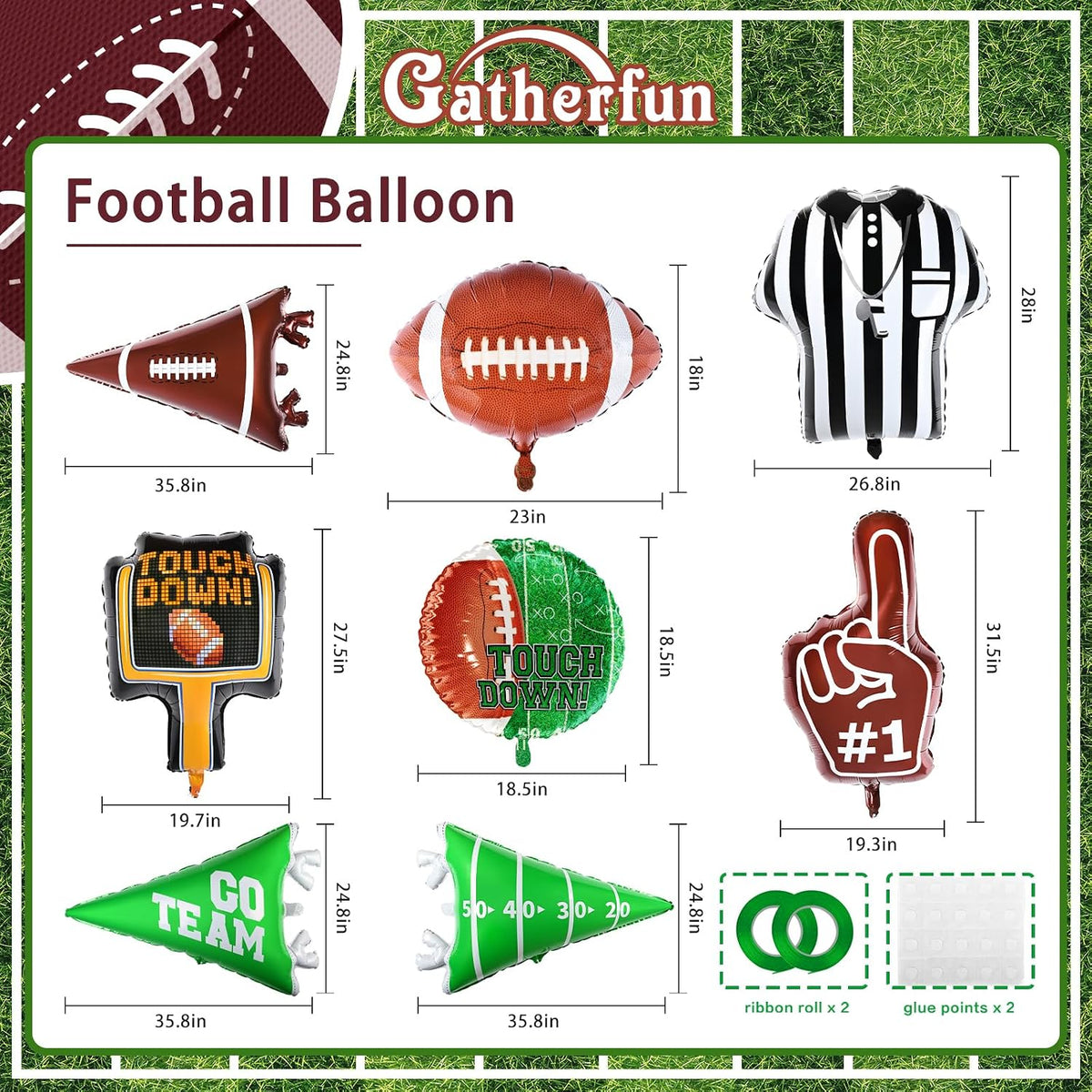 Football Party Supplies Kit - football 1 set - image 2