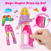 Mocoosy Magnetic Dress Up Dolls for Girls - Fashions Girls - image 3