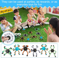 Junkin transformable fidget spinners in white, orange, green and blue - view 15