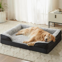 Washable Orthopedic Dog Bed - Black / 48"L x 35"W x 7.5"TH