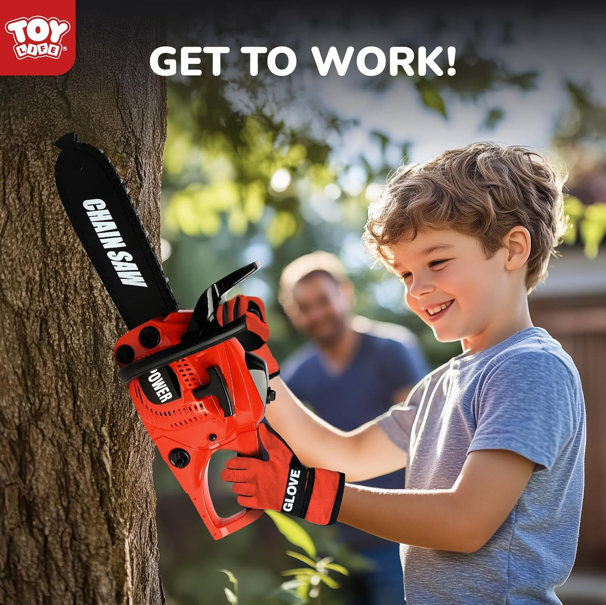 TOY Life Kids Tool Set with Kids Tool Belt & Toy Drill - Toy Chainsaw Kids Tool Set - image 2