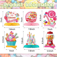 10 Pcs Candy Party Decorations Candyland Table Decor Welcome - Candy - image 2