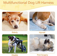 Dog Lift Harness Dog Sling for Large Dogs, Portable Dog Carrier Sling for Back Legs, Ajustable Hip Support Harness for Weak Rear Leg, Assist Senior Disabled Joint Injuried and After ACL