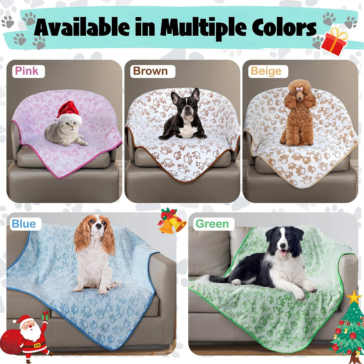 Stuffed Premium Soft Dog Blanket Washable - Grey / S(24x32") - image 4