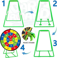 Large Dart Board for Kids, Kids Double-Sided Dart Board with Sticky Balls and Darts, Indoor/Outdoor Sport Fun Party Play Game Toys, Gifts for 3 4 5 6 7 8 9 10 11 12 Year Old Boys Girls