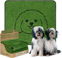 Reusable Puppy Pads, Washable Pee Pads for Dogs 18" x 24" 2 Pack - Polyester / 36"x41"(Pack of 2)