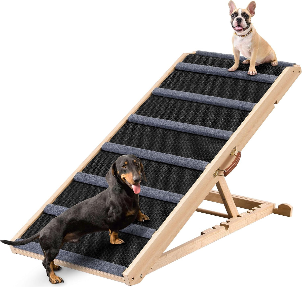 Dog Ramp for Bed, Extra Wide 17’’ - Black / Extra Large