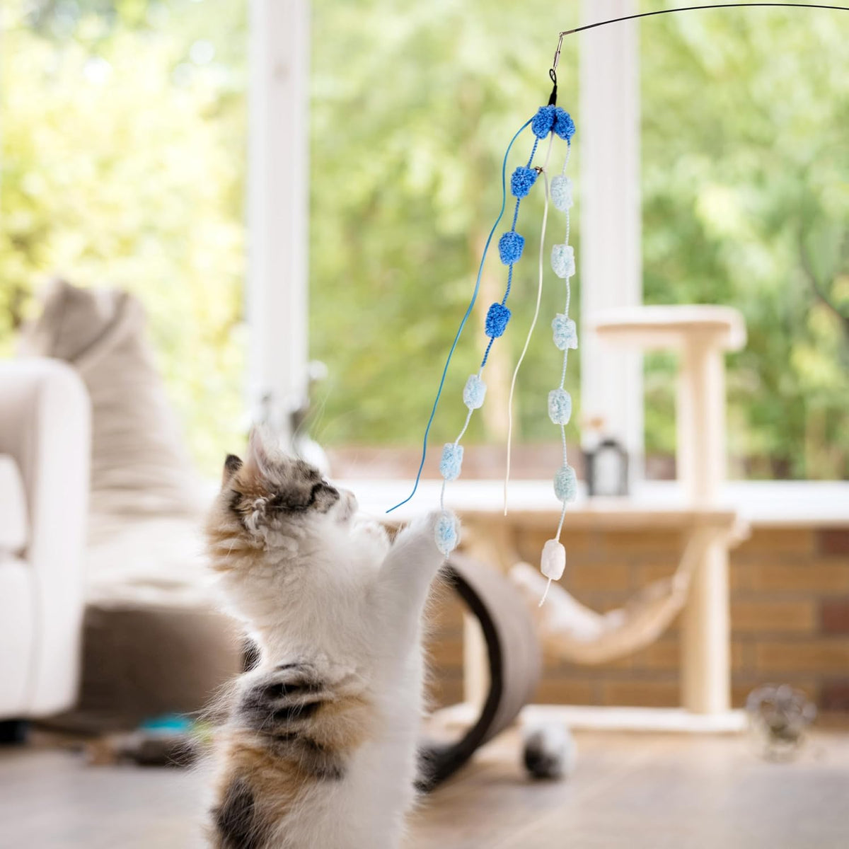 9PCS Interactive Bird Simulation Cat Toy Set with Suction Cup Indoor – Essentials for Cats - 9pcs - image 4