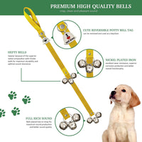 Caldwell's Pet Supply Co. Dog Potty Bells, Dog Door Bell - One Potty Bell / Yellow - image 2